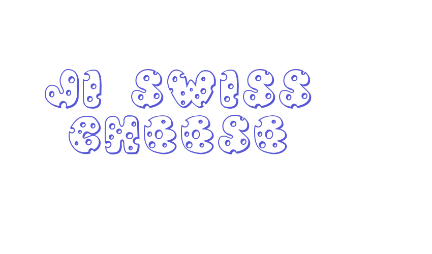 JI Swiss Cheese Font