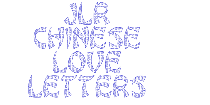 JLR Chinese Love Letters Font Download