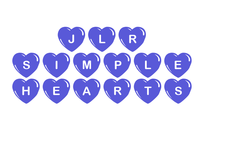 JLR Simple Hearts Font Download