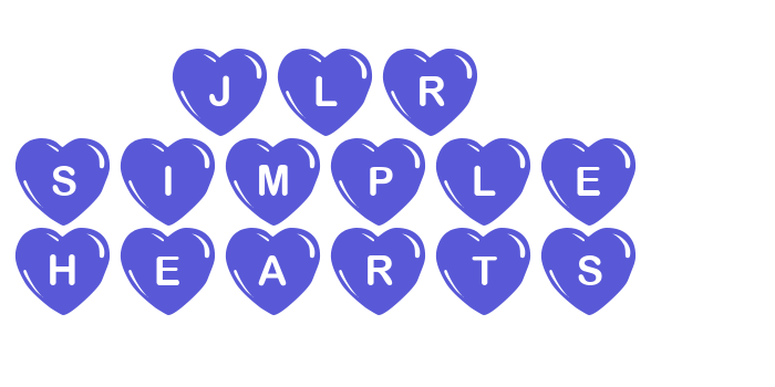 JLR Simple Hearts Font Download