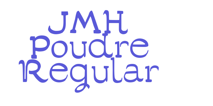 JMH Poudre Regular Font Download