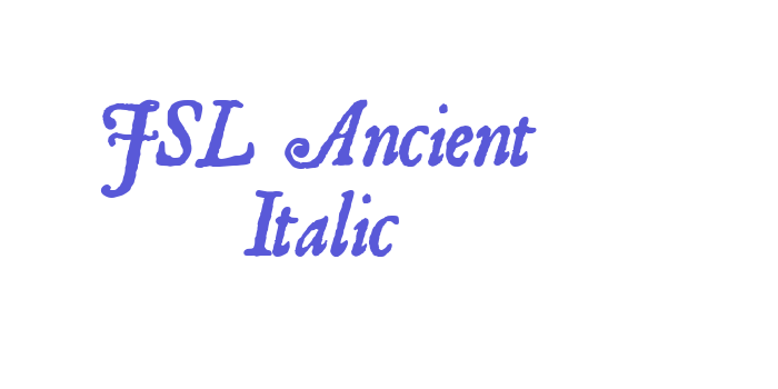 JSL Ancient Italic Font Download