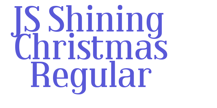 JS Shining Christmas Regular Font