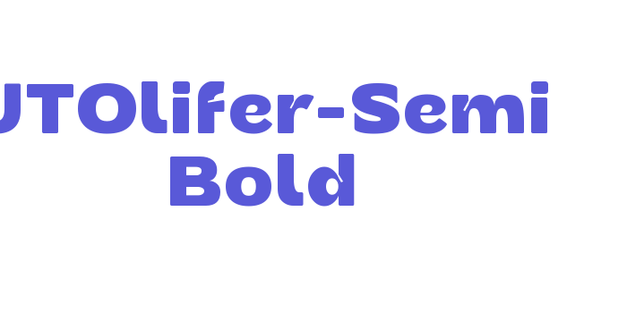 JTOlifer-Semi Bold Font Download