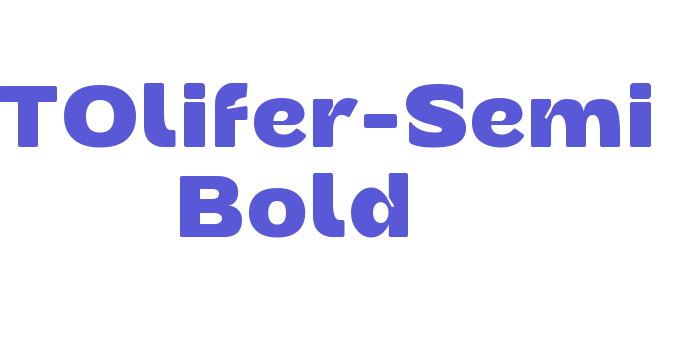 JTOlifer-Semi Bold Font