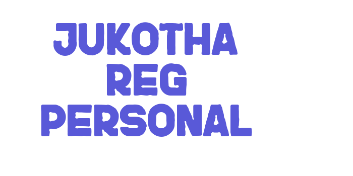 JUKOTHA Reg Personal Font Download