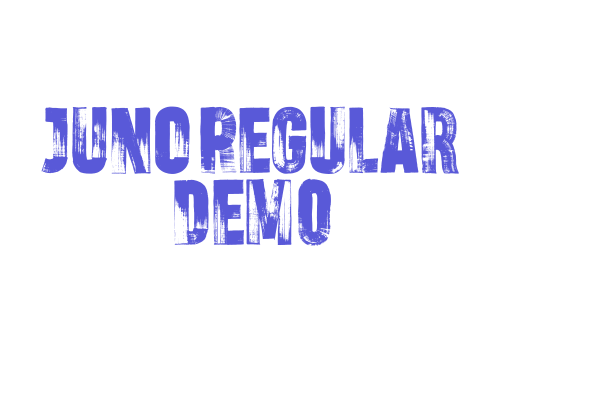 JUNO-Regular Demo Font