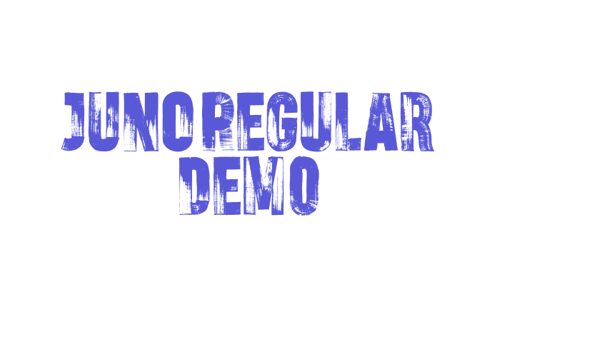 JUNO-Regular Demo Font