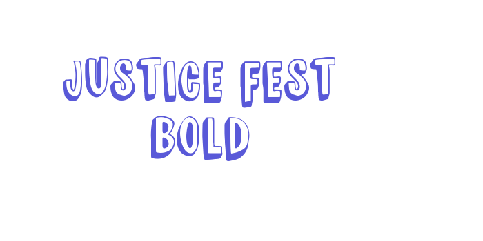 JUSTICE FEST Bold Font Download