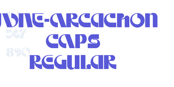 JVNE-Arcachon CAPS Regular font free