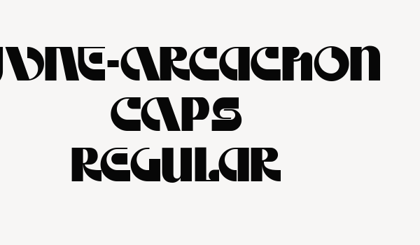 JVNE-Arcachon CAPS Regular Font