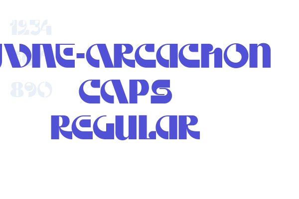 JVNE-Arcachon CAPS Regular Font Download