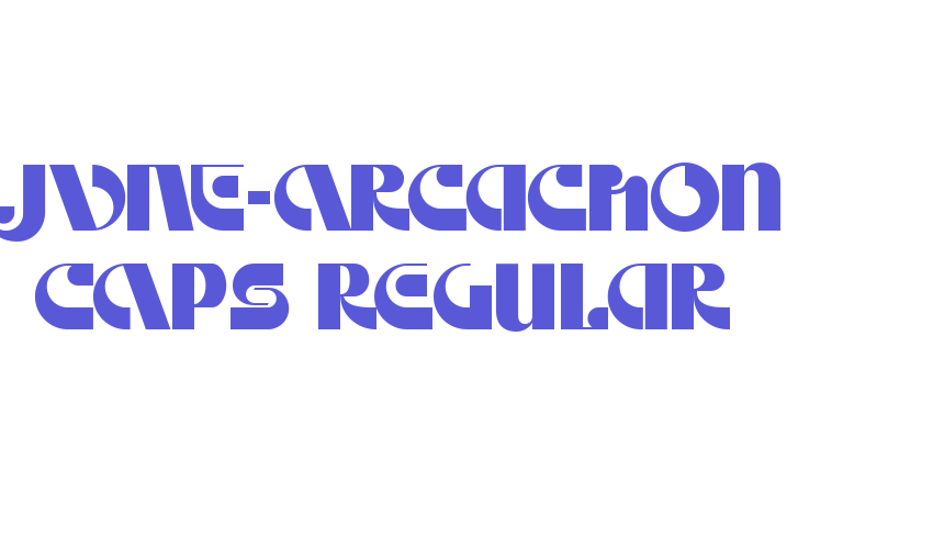 JVNE-Arcachon CAPS Regular Font