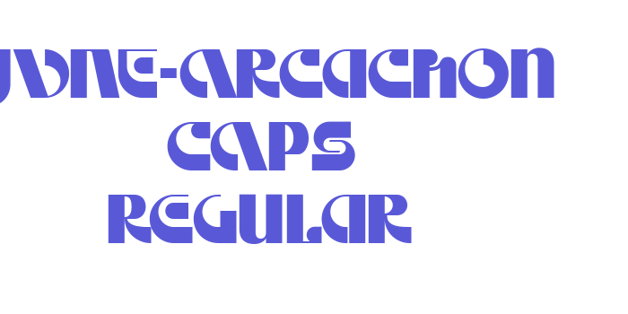 JVNE-Arcachon CAPS Regular Font Download