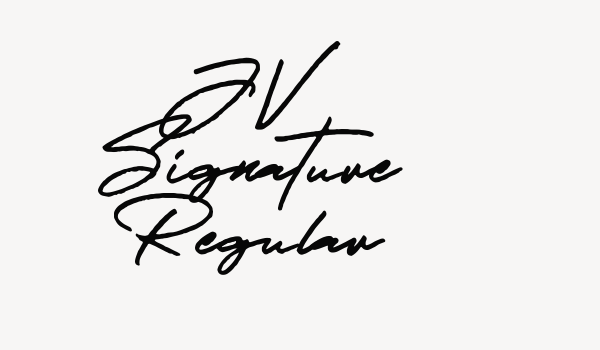 JV Signature Regular Font