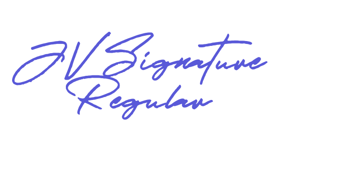 JV Signature Regular Font Download