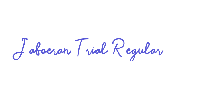 Jaboeran Trial Regular Font Download