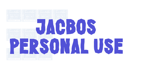 Jacbos Personal Use-font-download