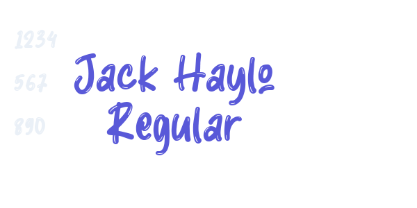 Jack Haylo Regular font free