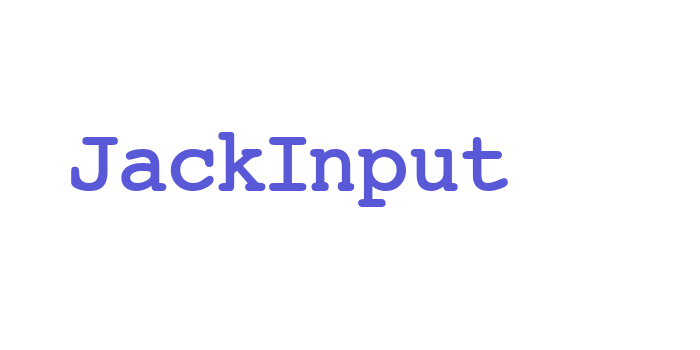 JackInput Font Download