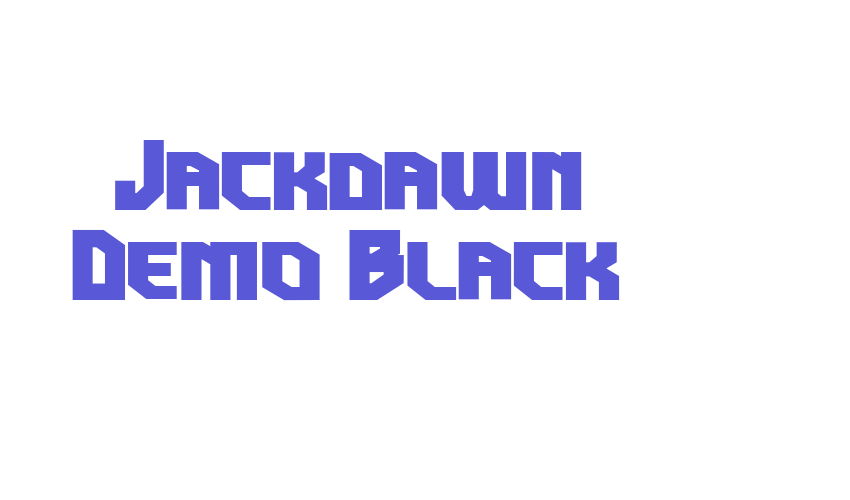 Jackdawn Demo Black Font Download