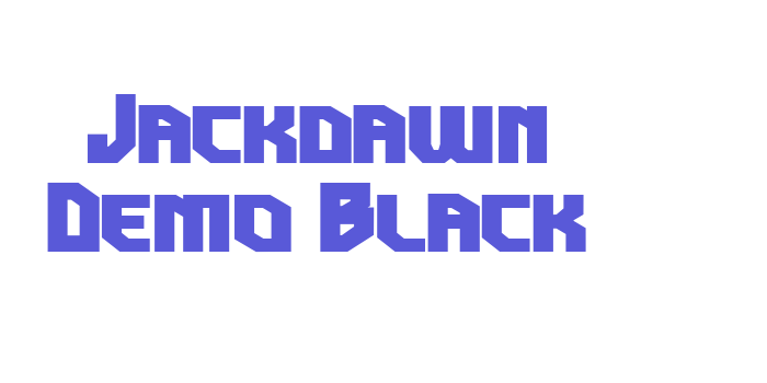 Jackdawn Demo Black Font Download