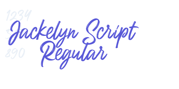 Jackelyn Script Regular font free