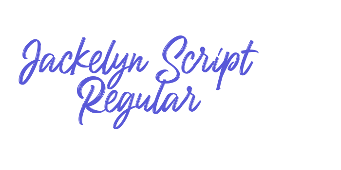 Jackelyn Script Regular Font Download