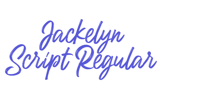 Jackelyn Script Regular Font