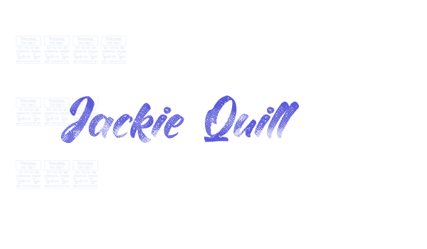 Jackie Quill Font