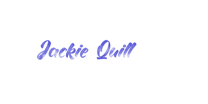 Jackie Quill Font