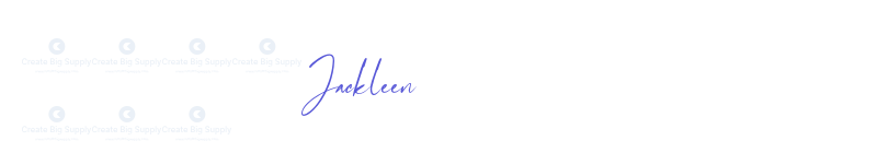 Jackleen-related font