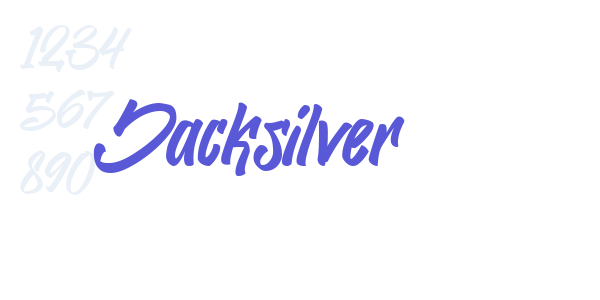 Jacksilver font