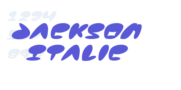 Jackson Italic font free