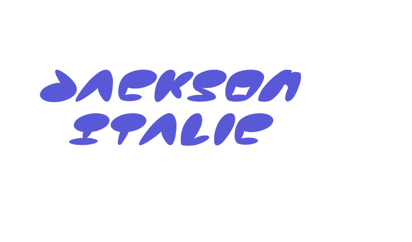 Jackson Italic Font Download