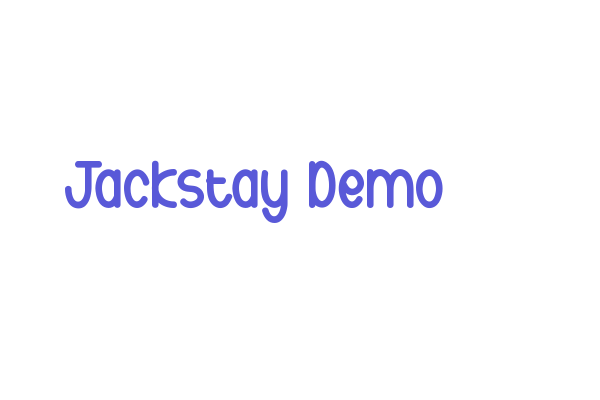 Jackstay Demo Font