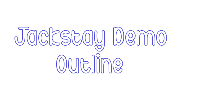 Jackstay Demo Outline Font