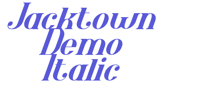 Jacktown Demo Italic Font