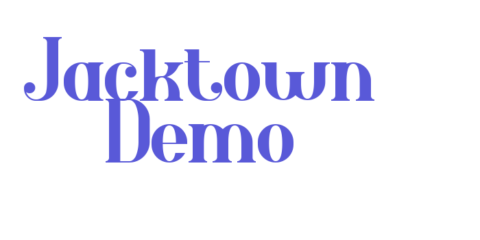 Jacktown Demo Font