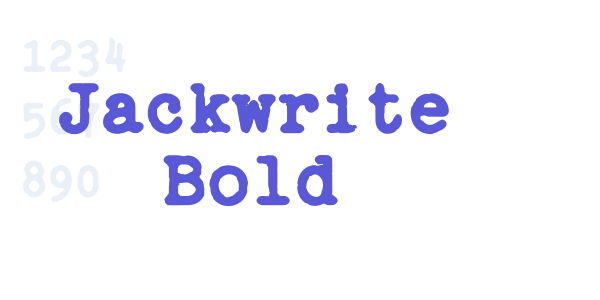 Jackwrite Bold font free