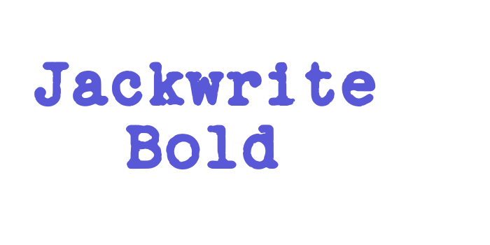 Jackwrite Bold Font