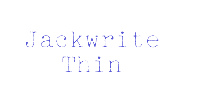 Jackwrite Thin Font Download