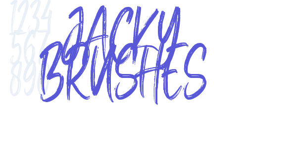 Jacky Brushes font free