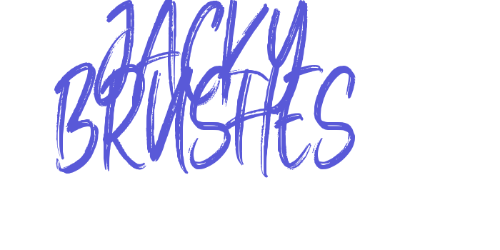 Jacky Brushes Font