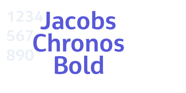 Jacobs Chronos Bold font free