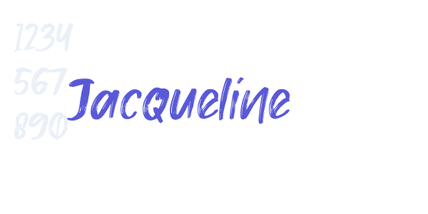 Jacqueline font