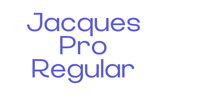 Jacques Pro Regular Font Download