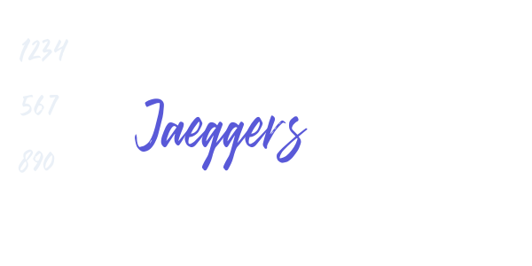 Jaeggers font free