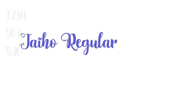 Jaiho Regular font free