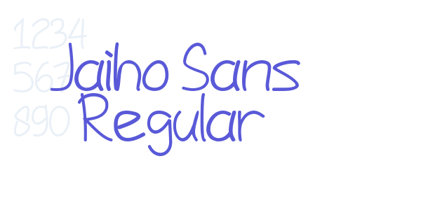 Jaiho Sans Regular font free